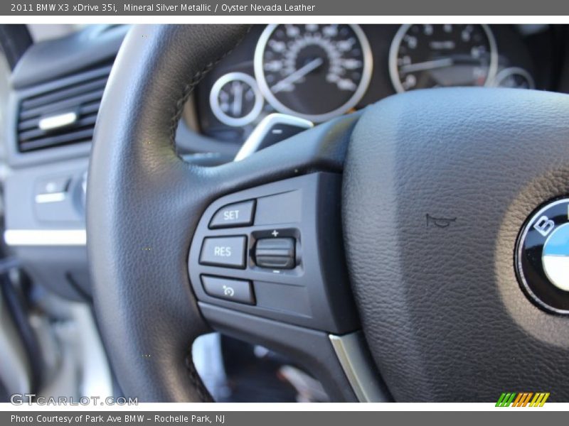 Mineral Silver Metallic / Oyster Nevada Leather 2011 BMW X3 xDrive 35i