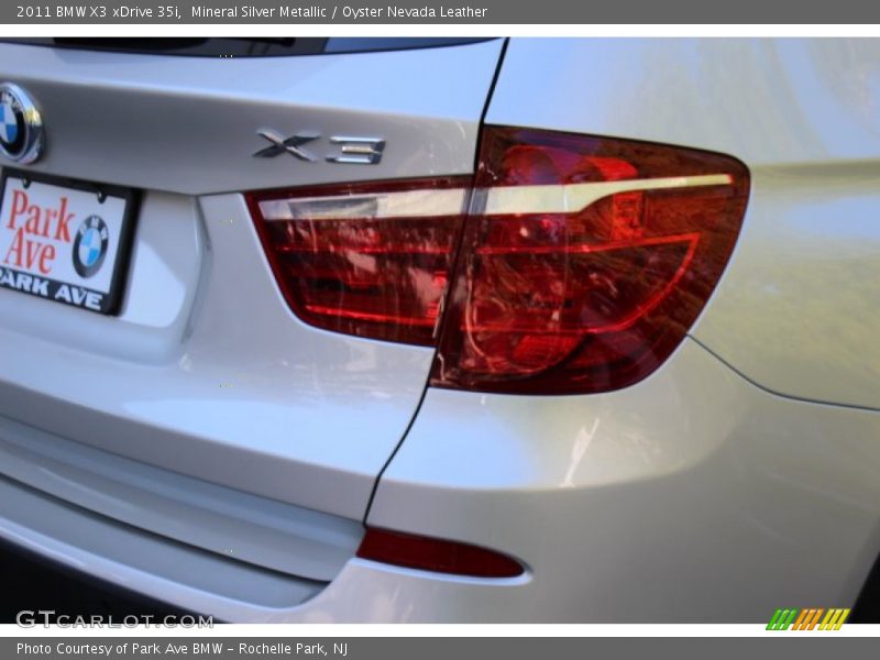 Mineral Silver Metallic / Oyster Nevada Leather 2011 BMW X3 xDrive 35i