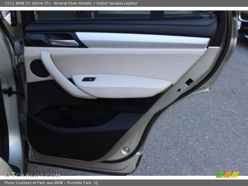 Mineral Silver Metallic / Oyster Nevada Leather 2011 BMW X3 xDrive 35i