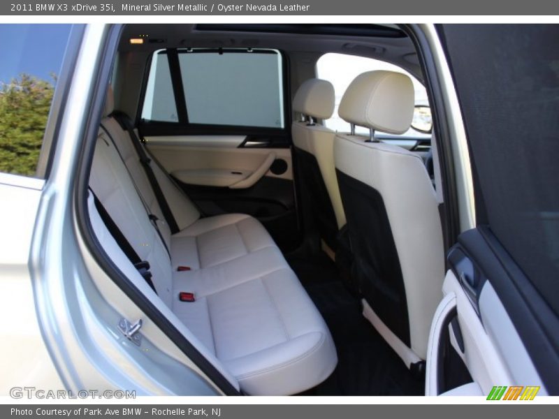 Mineral Silver Metallic / Oyster Nevada Leather 2011 BMW X3 xDrive 35i