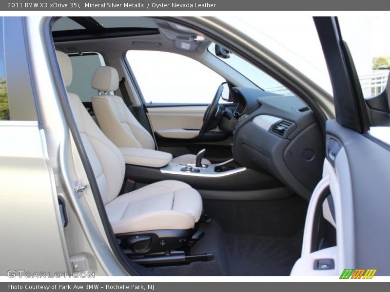 Mineral Silver Metallic / Oyster Nevada Leather 2011 BMW X3 xDrive 35i
