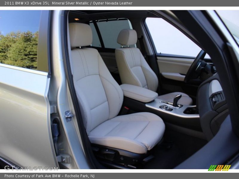 Mineral Silver Metallic / Oyster Nevada Leather 2011 BMW X3 xDrive 35i