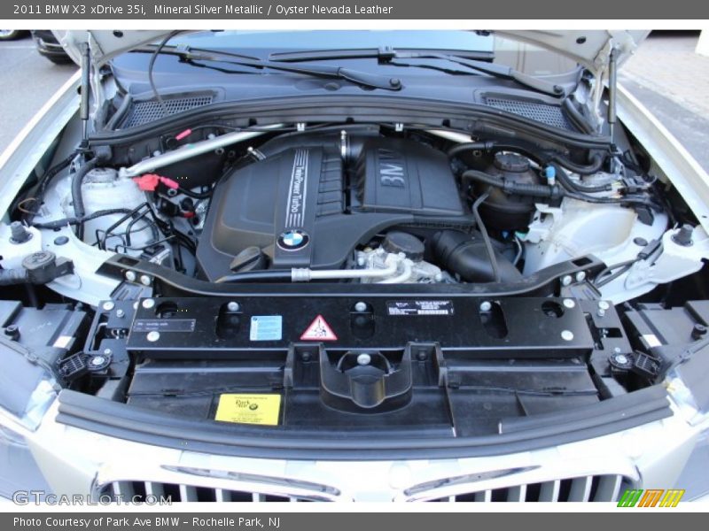 Mineral Silver Metallic / Oyster Nevada Leather 2011 BMW X3 xDrive 35i