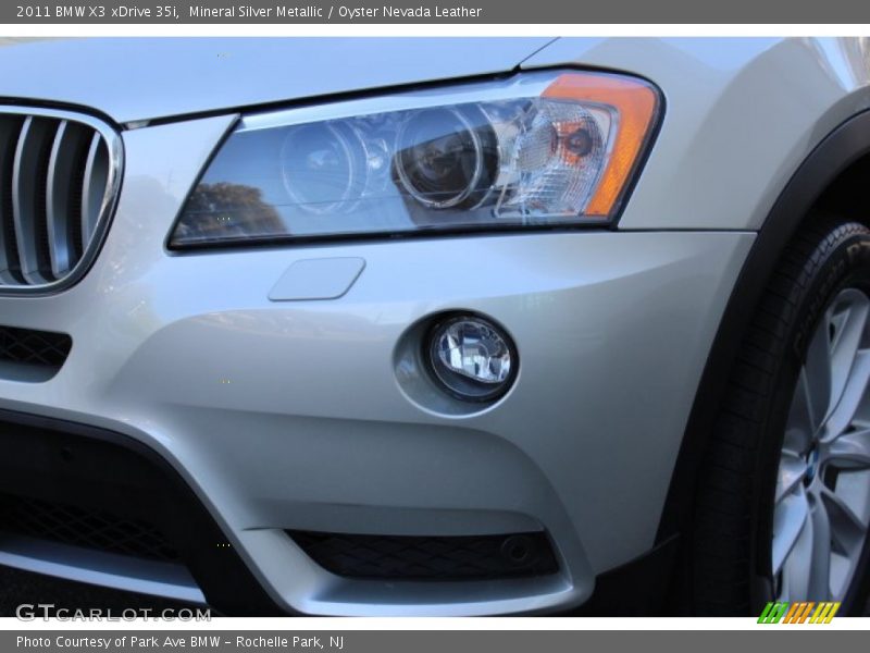 Mineral Silver Metallic / Oyster Nevada Leather 2011 BMW X3 xDrive 35i
