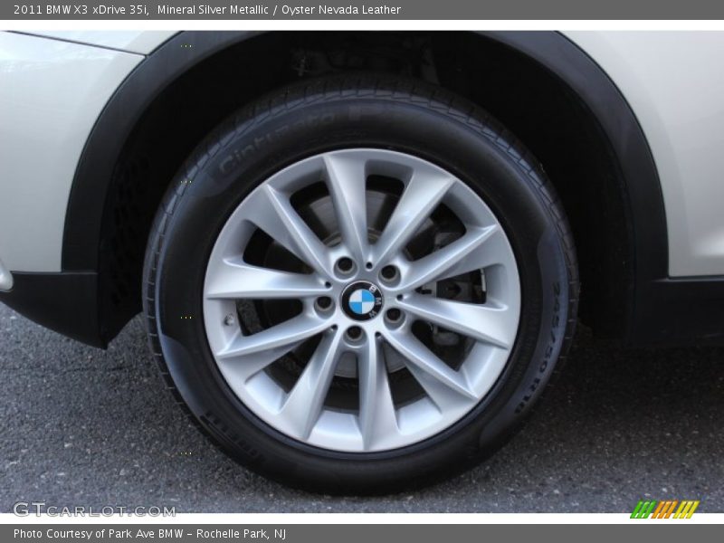 Mineral Silver Metallic / Oyster Nevada Leather 2011 BMW X3 xDrive 35i