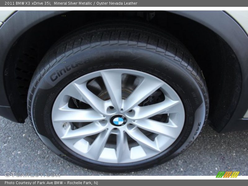 Mineral Silver Metallic / Oyster Nevada Leather 2011 BMW X3 xDrive 35i