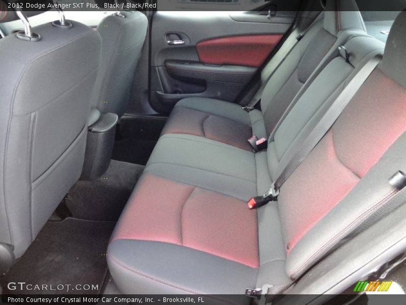 Black / Black/Red 2012 Dodge Avenger SXT Plus