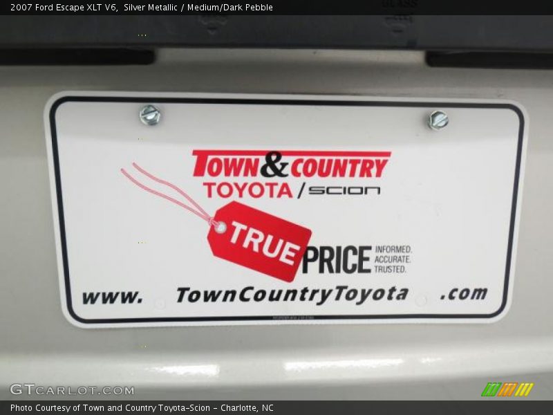Silver Metallic / Medium/Dark Pebble 2007 Ford Escape XLT V6