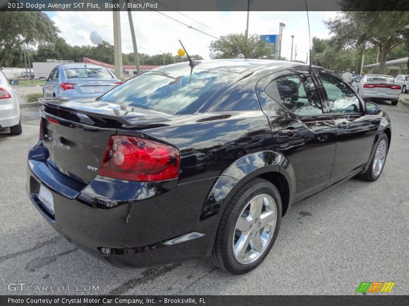 Black / Black/Red 2012 Dodge Avenger SXT Plus