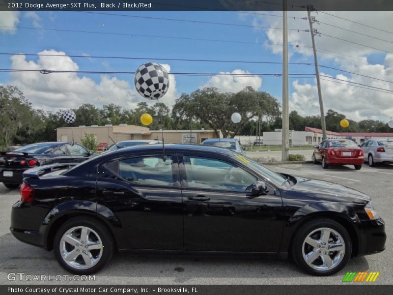 Black / Black/Red 2012 Dodge Avenger SXT Plus