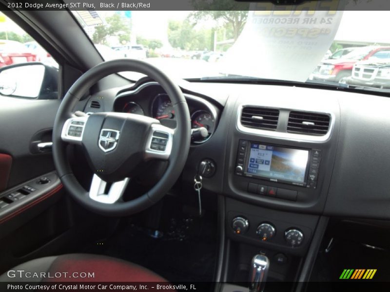 Black / Black/Red 2012 Dodge Avenger SXT Plus