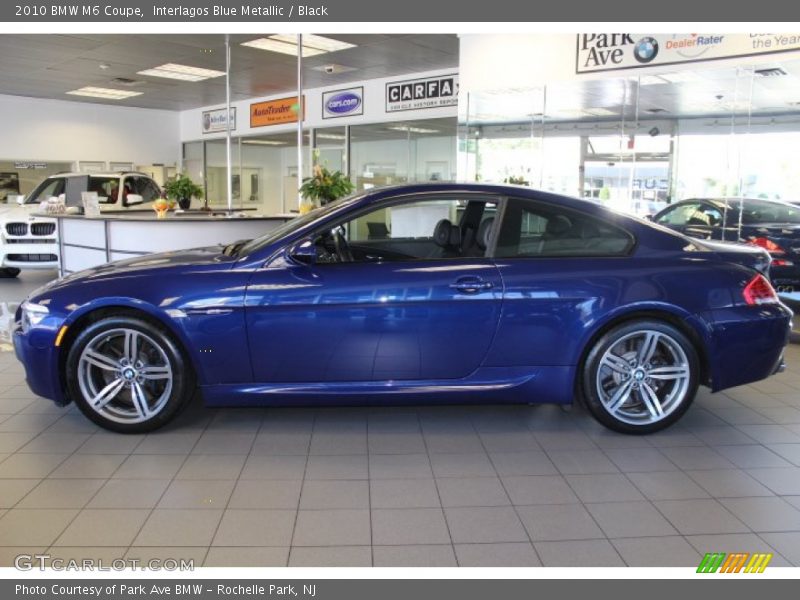 Interlagos Blue Metallic / Black 2010 BMW M6 Coupe