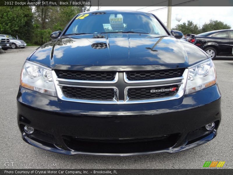 Black / Black/Red 2012 Dodge Avenger SXT Plus