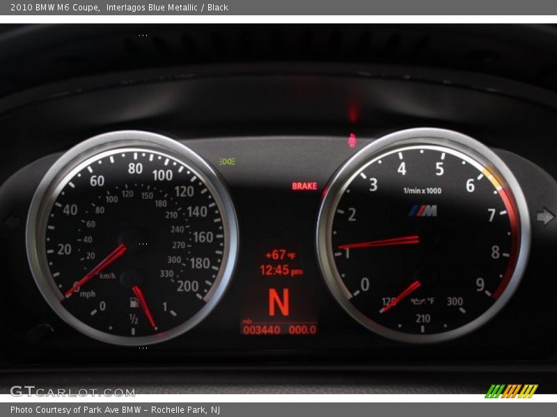 Interlagos Blue Metallic / Black 2010 BMW M6 Coupe