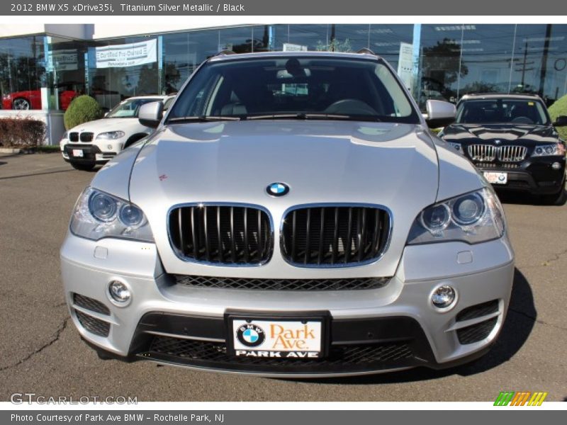Titanium Silver Metallic / Black 2012 BMW X5 xDrive35i