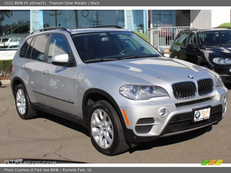 Titanium Silver Metallic / Black 2012 BMW X5 xDrive35i