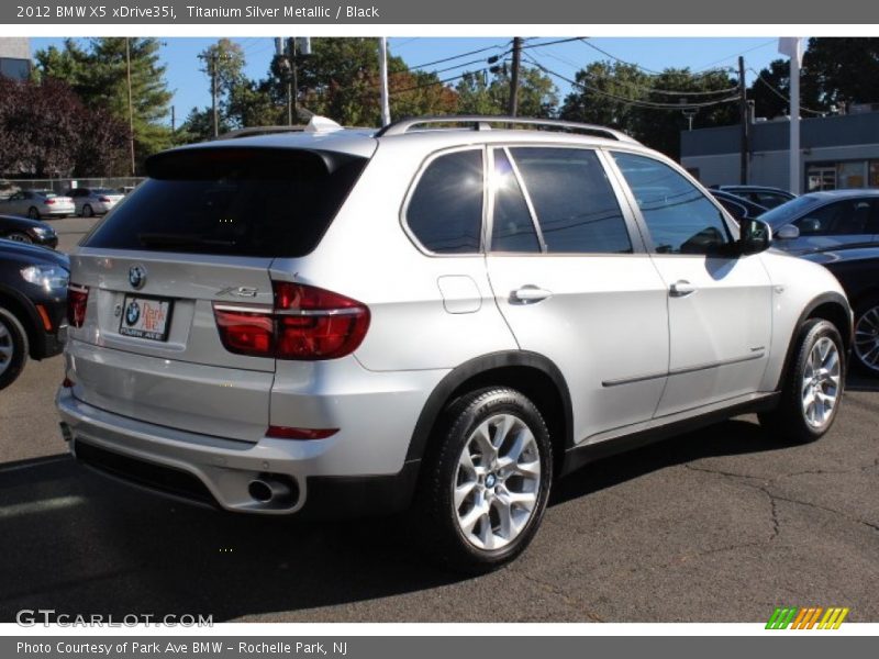 Titanium Silver Metallic / Black 2012 BMW X5 xDrive35i