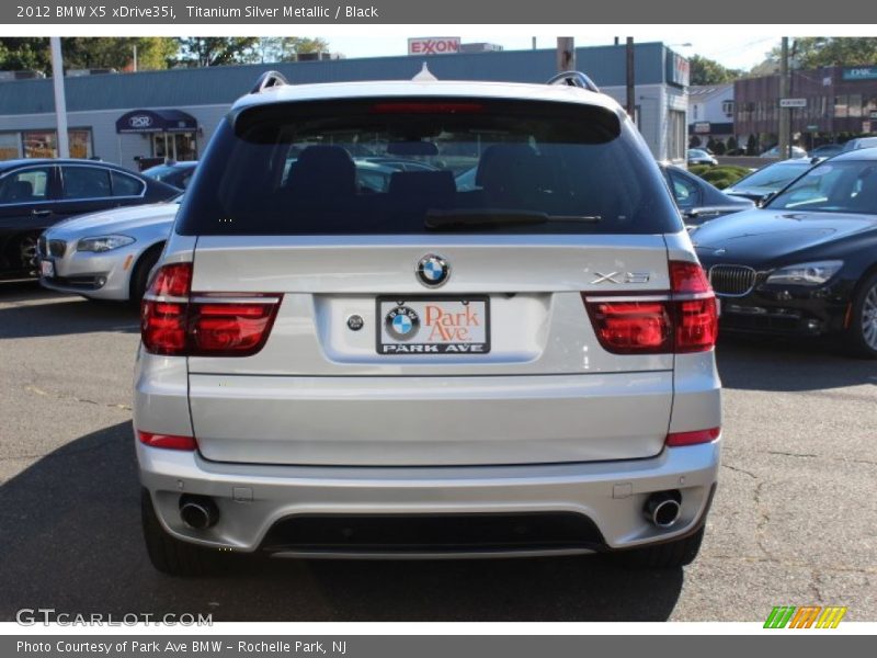 Titanium Silver Metallic / Black 2012 BMW X5 xDrive35i