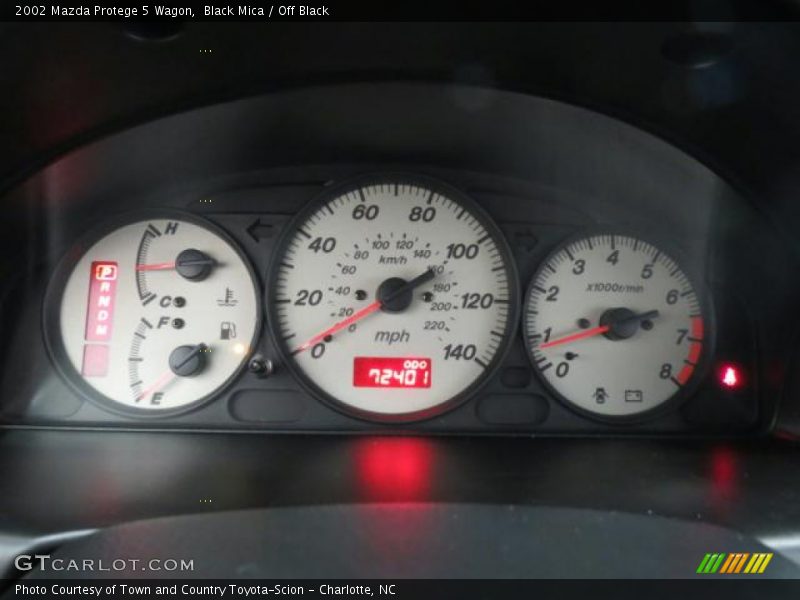 Black Mica / Off Black 2002 Mazda Protege 5 Wagon