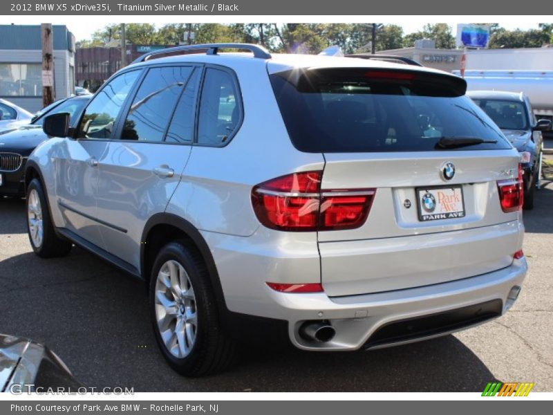 Titanium Silver Metallic / Black 2012 BMW X5 xDrive35i
