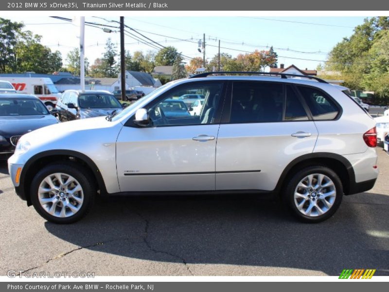 Titanium Silver Metallic / Black 2012 BMW X5 xDrive35i