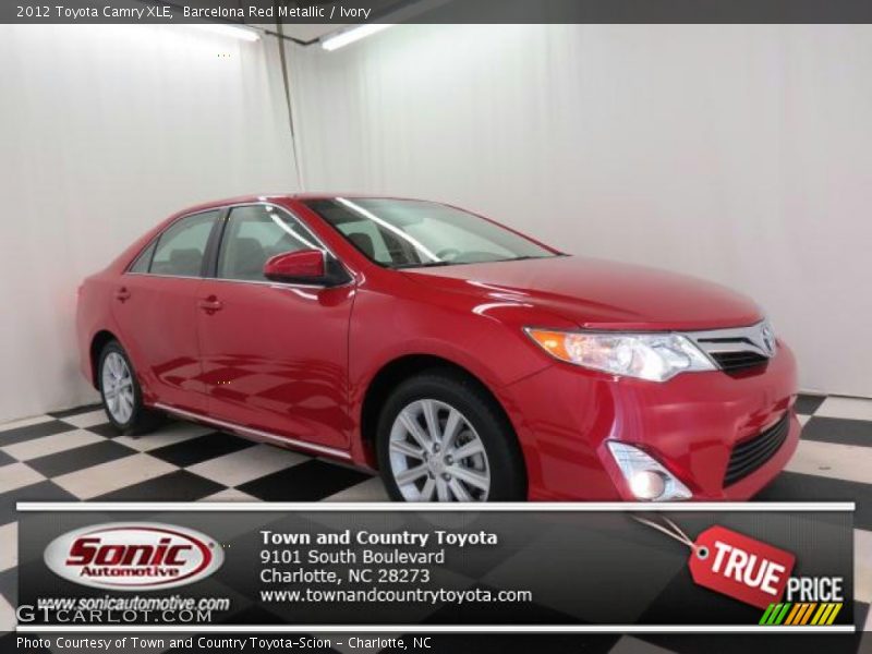 Barcelona Red Metallic / Ivory 2012 Toyota Camry XLE
