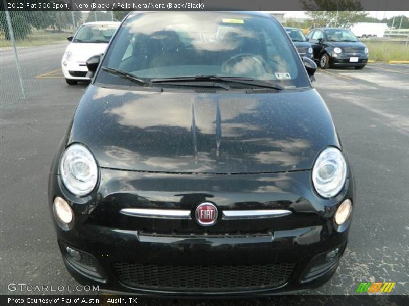 Nero (Black) / Pelle Nera/Nera (Black/Black) 2012 Fiat 500 Sport