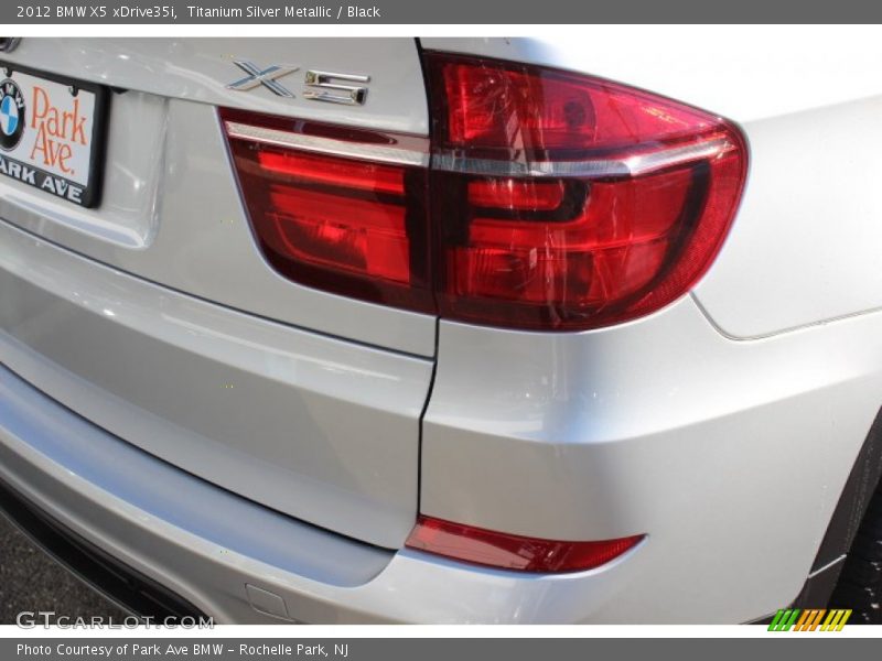 Titanium Silver Metallic / Black 2012 BMW X5 xDrive35i
