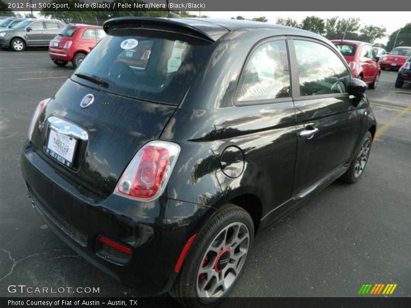 Nero (Black) / Pelle Nera/Nera (Black/Black) 2012 Fiat 500 Sport
