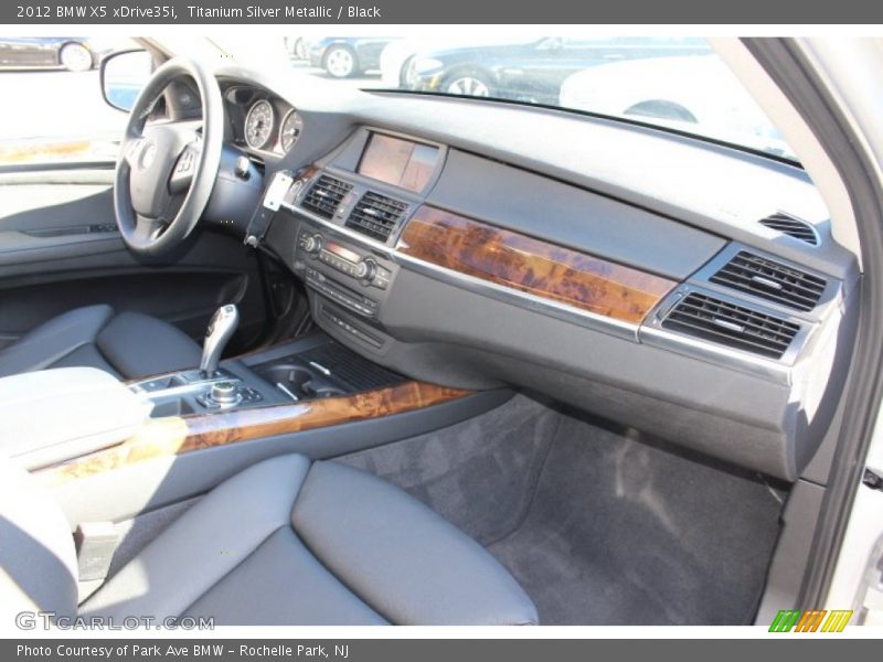 Titanium Silver Metallic / Black 2012 BMW X5 xDrive35i
