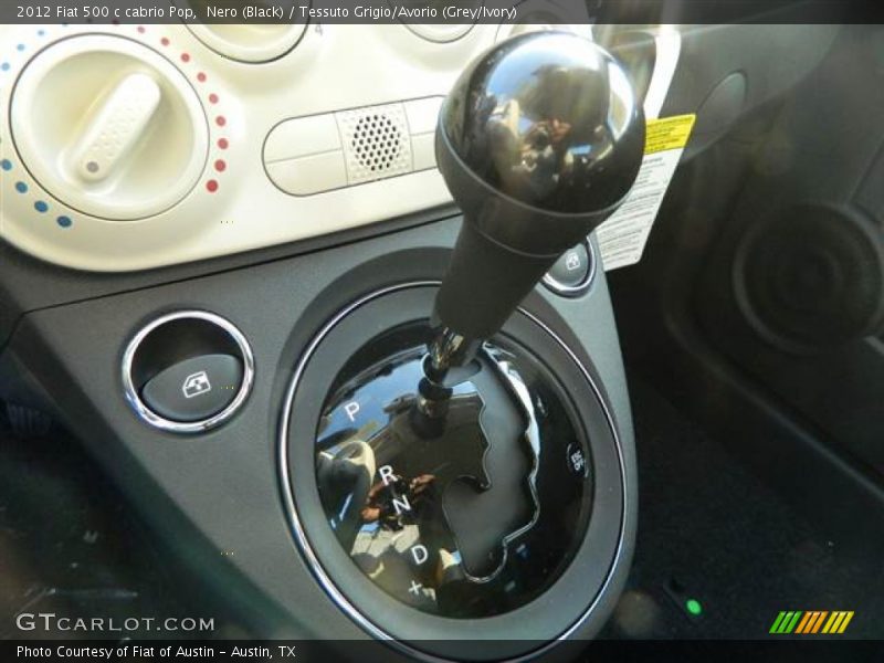 Nero (Black) / Tessuto Grigio/Avorio (Grey/Ivory) 2012 Fiat 500 c cabrio Pop
