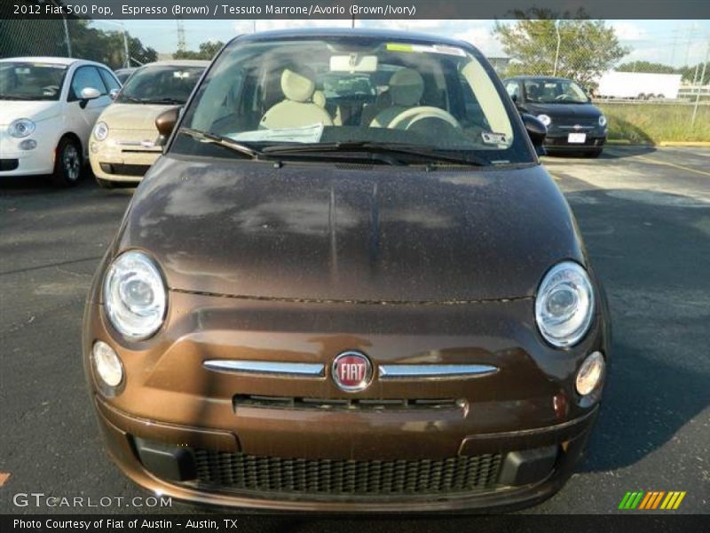 Espresso (Brown) / Tessuto Marrone/Avorio (Brown/Ivory) 2012 Fiat 500 Pop