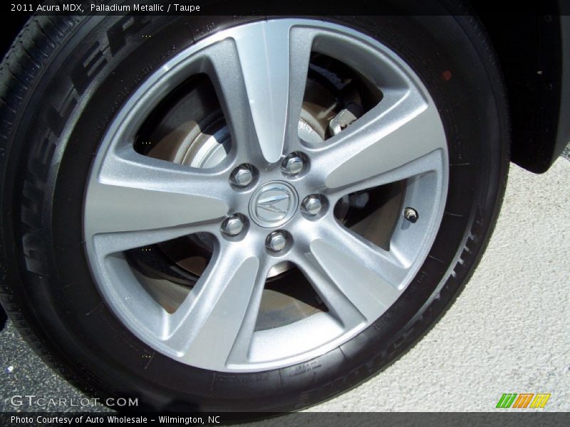 Palladium Metallic / Taupe 2011 Acura MDX