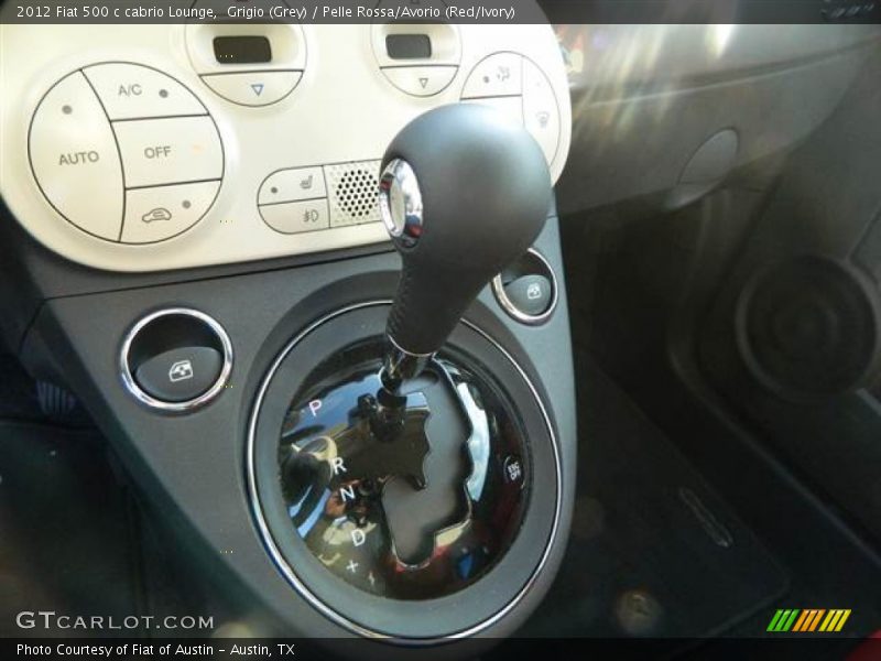 Grigio (Grey) / Pelle Rossa/Avorio (Red/Ivory) 2012 Fiat 500 c cabrio Lounge
