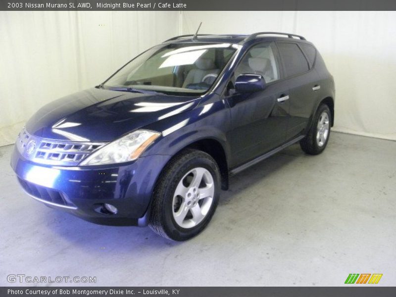 Midnight Blue Pearl / Cafe Latte 2003 Nissan Murano SL AWD