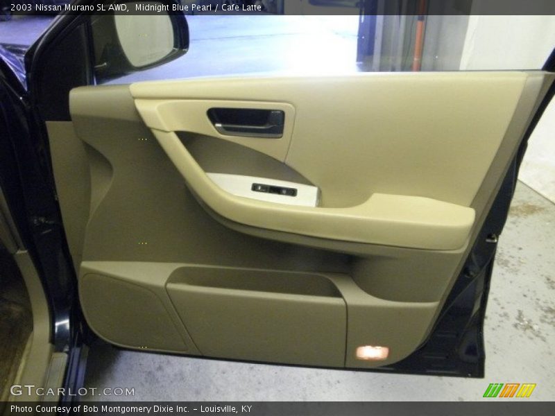 Midnight Blue Pearl / Cafe Latte 2003 Nissan Murano SL AWD