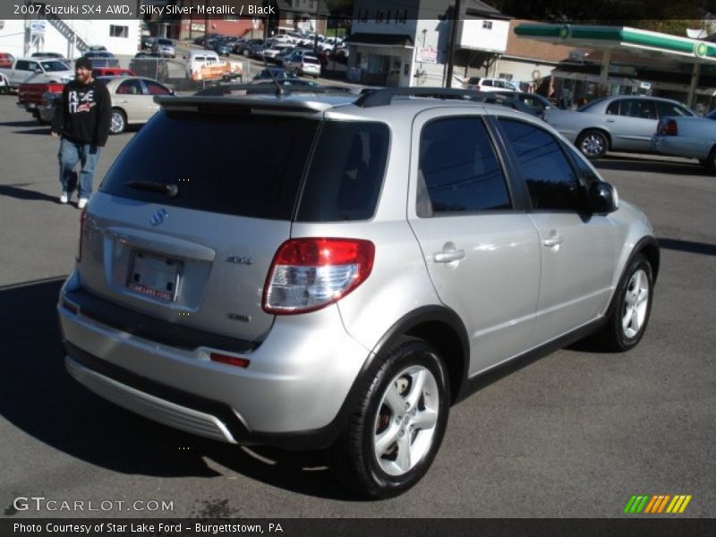 Silky Silver Metallic / Black 2007 Suzuki SX4 AWD