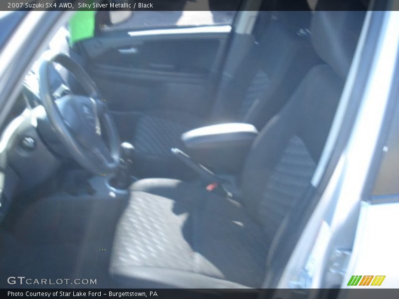 Silky Silver Metallic / Black 2007 Suzuki SX4 AWD