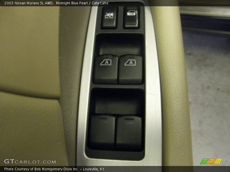 Midnight Blue Pearl / Cafe Latte 2003 Nissan Murano SL AWD