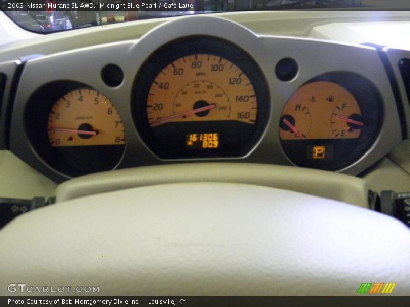 Midnight Blue Pearl / Cafe Latte 2003 Nissan Murano SL AWD