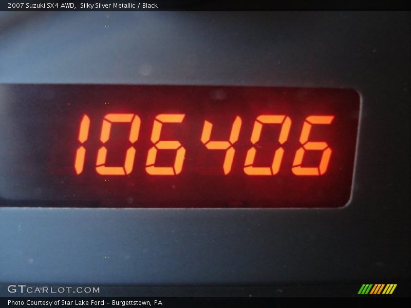 Silky Silver Metallic / Black 2007 Suzuki SX4 AWD