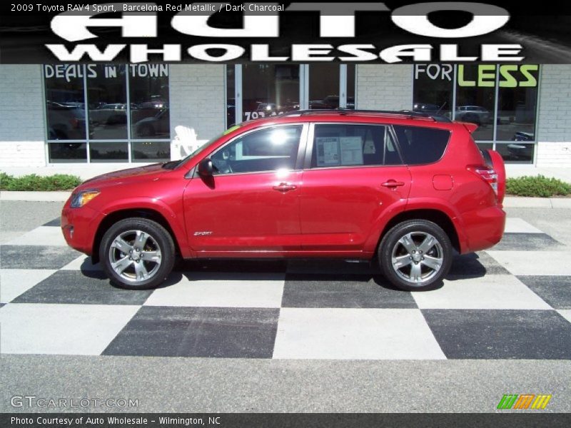 Barcelona Red Metallic / Dark Charcoal 2009 Toyota RAV4 Sport