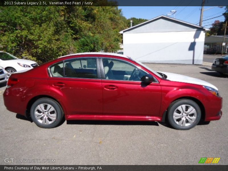 Venetian Red Pearl / Ivory 2013 Subaru Legacy 2.5i