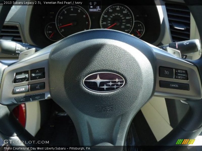 Venetian Red Pearl / Ivory 2013 Subaru Legacy 2.5i