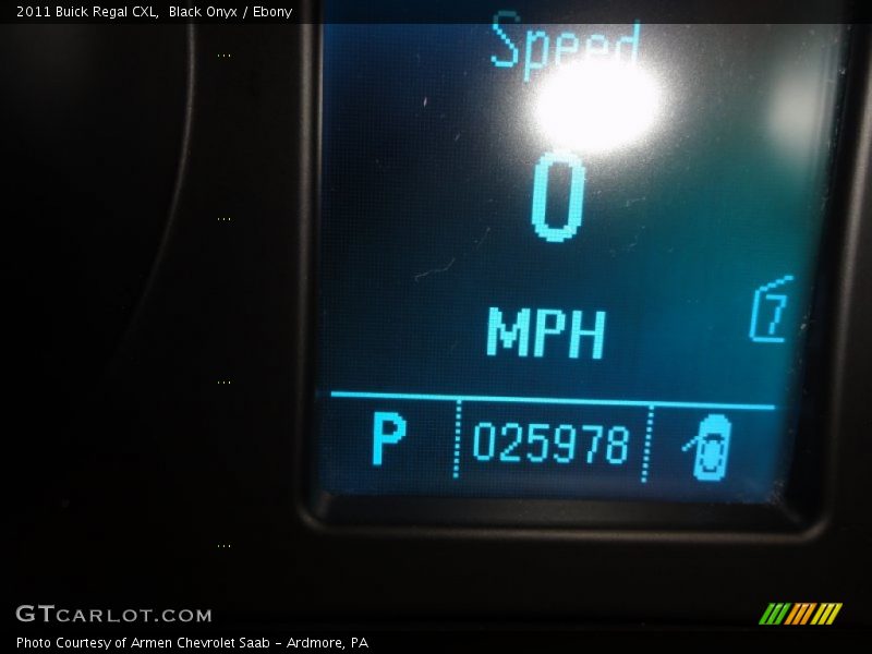 Black Onyx / Ebony 2011 Buick Regal CXL