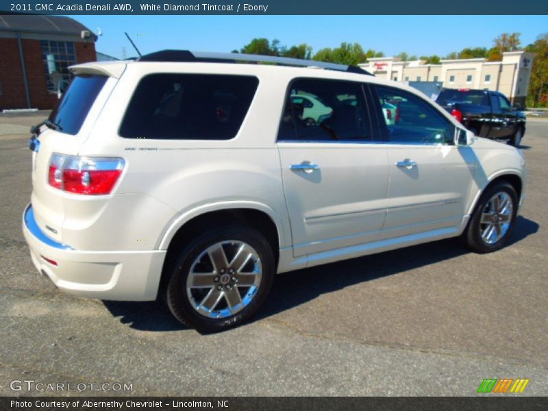 White Diamond Tintcoat / Ebony 2011 GMC Acadia Denali AWD