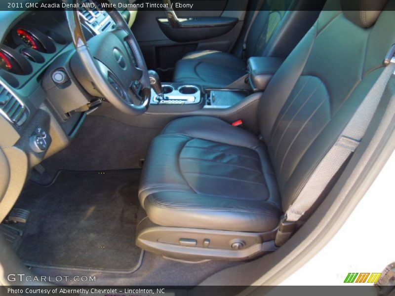 White Diamond Tintcoat / Ebony 2011 GMC Acadia Denali AWD