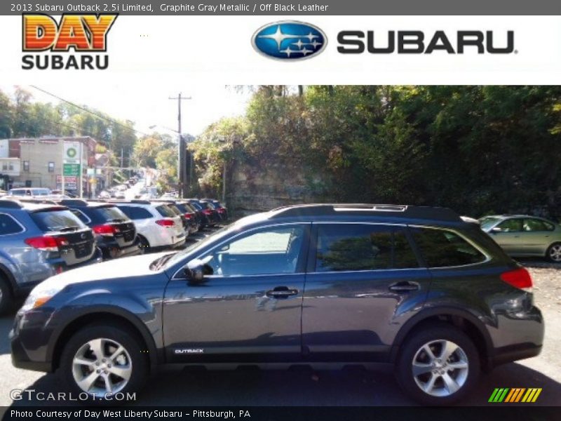 Graphite Gray Metallic / Off Black Leather 2013 Subaru Outback 2.5i Limited