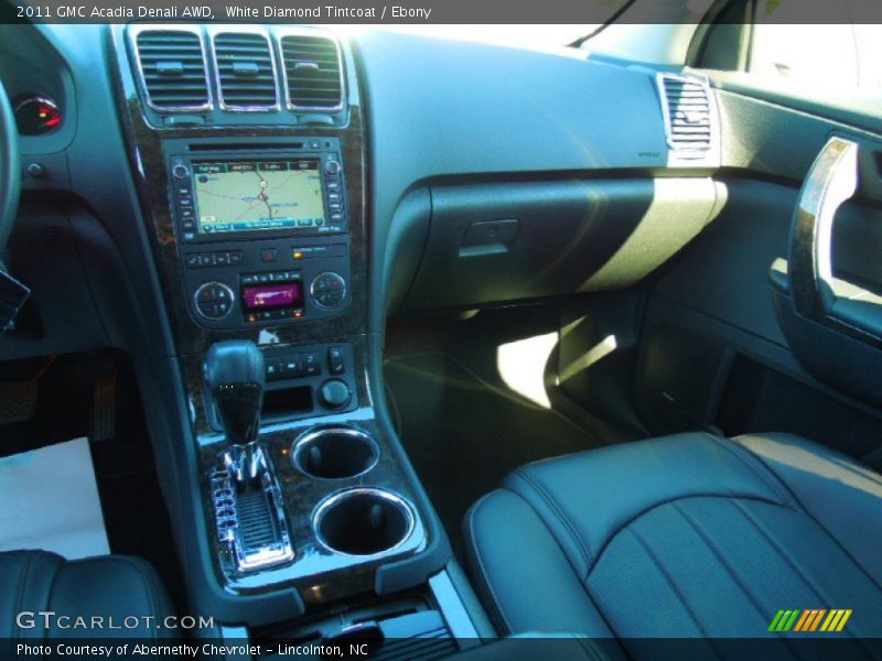 White Diamond Tintcoat / Ebony 2011 GMC Acadia Denali AWD