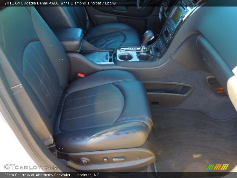 White Diamond Tintcoat / Ebony 2011 GMC Acadia Denali AWD